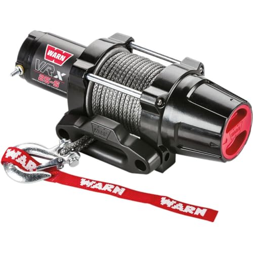 Warn 101020 Vrx 25-S Verricello Powersport Con Corda Sintetica, Nero