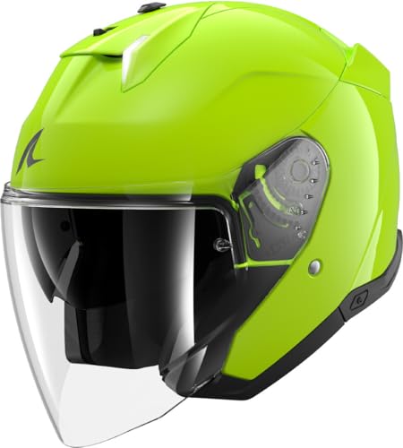 Shark, Casco Moto Jet Skwal I3 Jet Blank Toxic Green G03, M