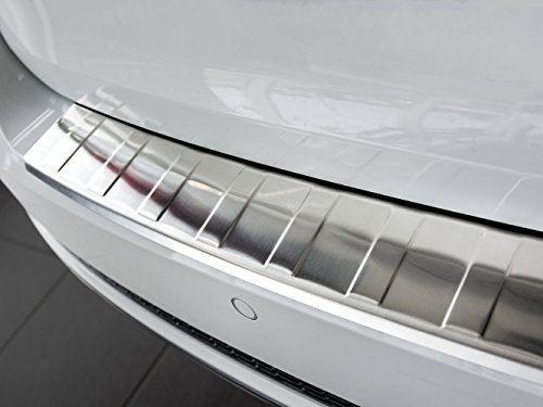 Protezione Paraurti Posteriore In Acciaio Inox Compatibile Con Audi A4 B9 Avant 2015- 'Ribs'