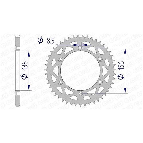 Afam 520-51Z Pignone In Alluminio (Argento)