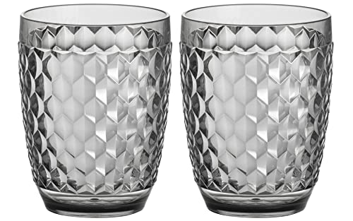 Brunner 0830230N.C25 Set Waterglass Coralux, Eleganti Bicchieri Da Barca, Campeggio E Outdoor, V 35 Cl, Trasparenti, Antigraffio