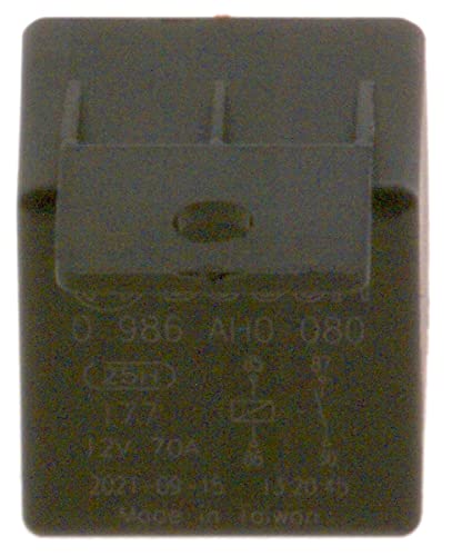 Bosch 0986Ah0080 - Relè Di Potenza 12 V 20 A, Ip5K4, Temperatura Di Funzionamento Da -40 A 125 Gradi, Relè A 4 Pin Con Supporto