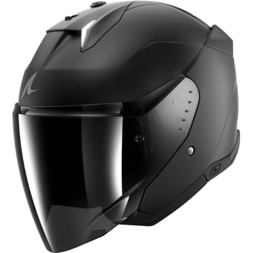 Shark, Casco Moto Jet Skwal I3 Jet Dark Shadow Mat Black Kma, Xs