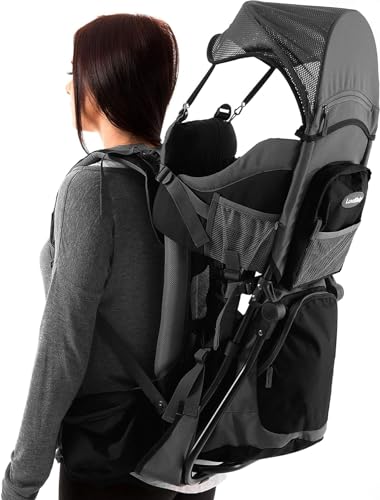 Luvdbaby Zaino Porta Bambino Montagna - Zaino Porta Bambino Trekking - Comodo Zaino Porta Bimbo Montagna - Sistema Marsupio Porta Bimbo Con Fasciatoio