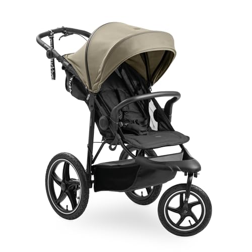 Hauck Passeggino 3 Ruote Runner 3 - Con Ruote Xl Ad Aria, Sospensioni, Freno A Mano E Cappotta Xl Upf 50+ - Pieghevole E Reclinabile, Cesto Xl Fino A