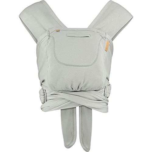 Close Caboo – Marsupio Regolabile In Cotone Biologico, Grigio – Sostenibile E Morbido Per Neonati E Bambini – Taglia Unica