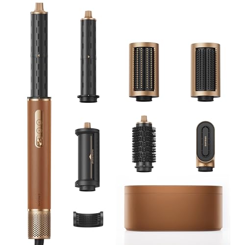 Dreame Airstyle Pro 7 In 1, Asciugatura Rapida, 2 Cilindri Arricciacapelli, Capelli Volumizzanti, Riduzione Dell'Effetto Crespo, Confezione In Pelle,