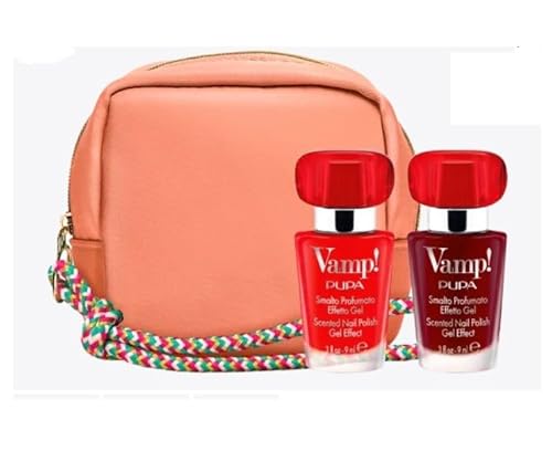 Pupa Kit Vamp! Nail Polish Smalto Profumato Effetto Gel 001