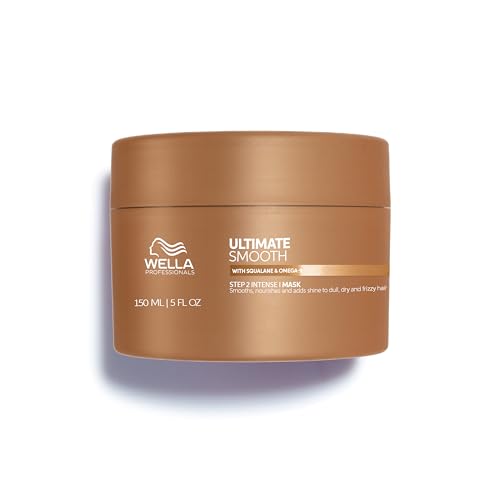 Wella Professionals Ultimate Smooth Maschera Capelli Ristrutturante - Hair Mask Con Squalano E Omega 9 - Per Capelli Secchi, Opachi E Crespi (150Ml)