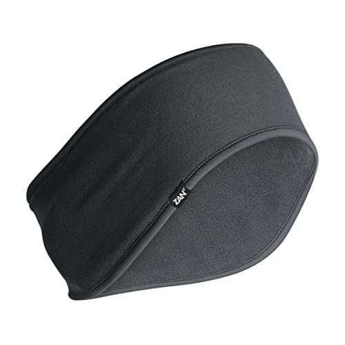 Zan Headgear® - Fascia Per Orecchie, Serie Sportflex®, In Pile, Colore: Nero