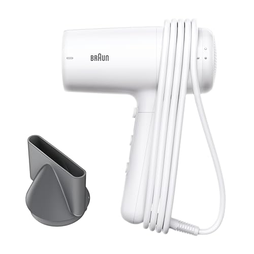 Asciugacapelli Braun Hd2.1, Asciugacapelli Leggero, Concentratore Adatto A Tutti I Tipi Di Capelli, 2100W, 3 Impostazioni Di Calore E 2 Velocità, Este