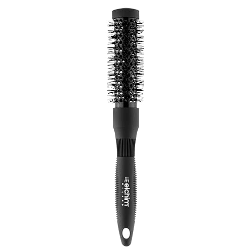 Spazzola Per Capelli Professionale Elchim Piccola 24Mm - Spazzola Rotonda Termica Con Setole Di Nylon Molto Resistenti, Per Asciugare, Per La Piega, A