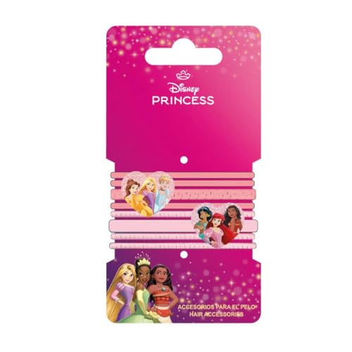 Cerda Accessori Capelli Elastici 8 Pezzi Princess 6.5 X 12.5 X 0.1 Cm