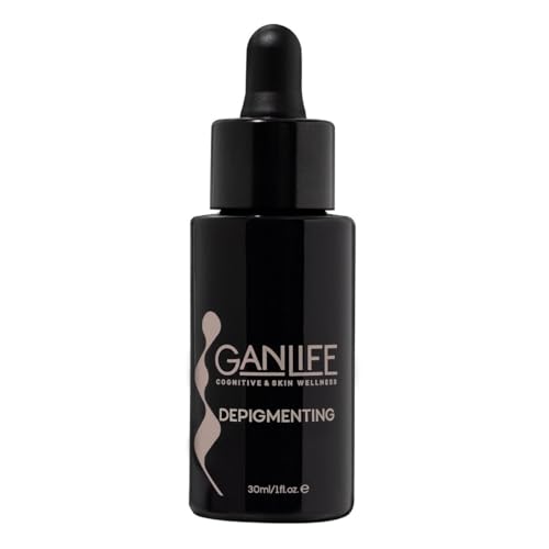 Ganlife Depigmenting Siero Antimacchie Depigmentante Schiarente Con Antiossidanti, Trattamento Urto Per Macchie, Con Bakuchiol, Alfa-Arbutina, Glabrid