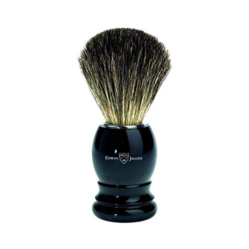 Brocha De Afeitar Tejón Pure Badger Edwin Jagger Negra