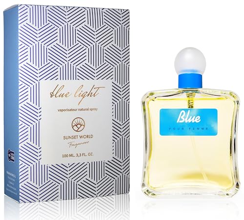 Blue Light Donna Acqua Di Colonia Intense 100 Ml. Compatibile E Ispirato A Light Blue, Profumo Ai Feromoni Per Donna, Profumi Equivalenti Donna