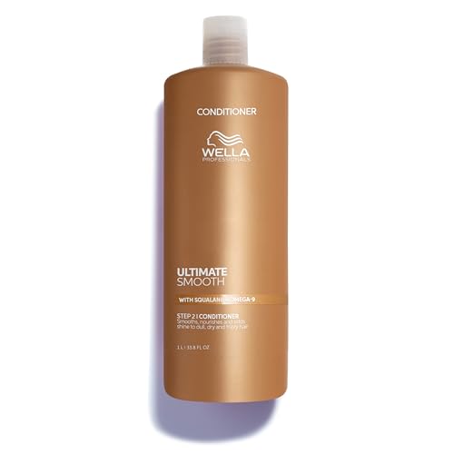 Wella Professionals Ultimate Smooth Conditioner - Balsamo Con Squalano E Omega 9 - Ristrutturante Per Capelli Secchi, Opachi E Crespi (1L)