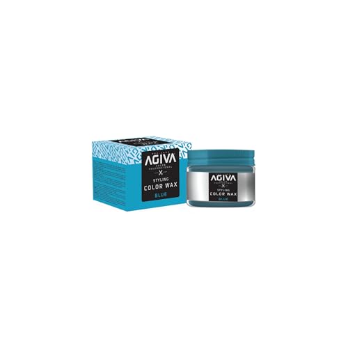 Agiva Hairstyling Wax 04 - Cera Colorante Per Capelli - Blue - 120 Gr