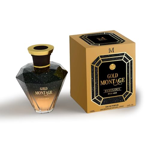 Gold Montage-Profumo Donna Eau De Parfum Fabulous For Her Flacone Da 100Ml
