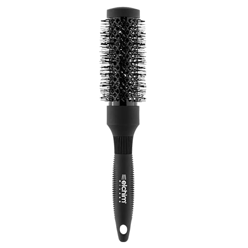 Spazzola Per Capelli Professionale Elchim Piccola 30Mm - Spazzola Rotonda Termica Con Setole Di Nylon Molto Resistenti, Per Asciugare, Per La Piega, A