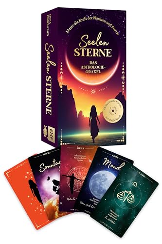Astro-Kartenset: Seelensterne - Das Astrologie-Orakel: Nutze Die Kraft Der Planeten Und Sterne: 45 Illustrierte Karten Mit Begleitbuch