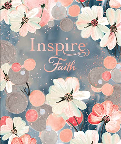 Inspire Faith: New Living Translation, Watercolor Garden, Leatherlike, Filament Enabled: The Bible For Coloring & Creative Journaling