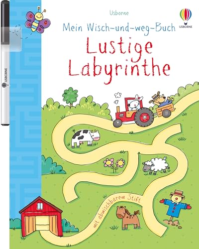 Mein Wisch- Und Weg- Buch: Lustige Labyrinthe: Mit Abwischbarem Stift. Abwischbarer Stift Ist Nicht Von Allen Materialien Entfernbar