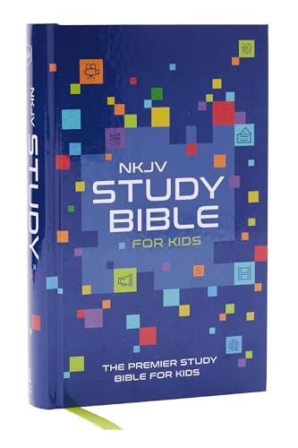 Nkjv Study Bible For Kids, Hardcover: The Premier Study Bible For Kids: New King James Version, Study For Kids, Blue, Full-Color Interior