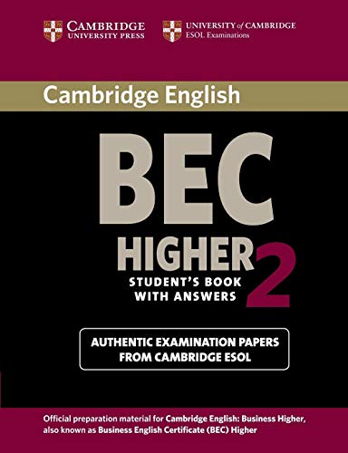 Cambridge Bec Higher 2: Examination Papers From University Of Cambridge Esol Examinations