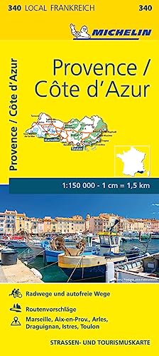 Michelin Provence - Cote D'Azur: Straßen- Und Tourismuskarte 1:150.000: 340