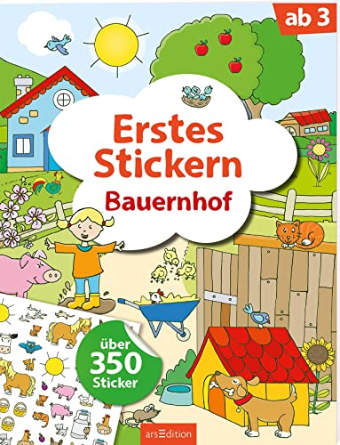 Erstes Stickern – Bauernhof: Über 350 Sticker | Erstes Stickerheft Für Kindergarten-Kinder Ab 3 Jahren