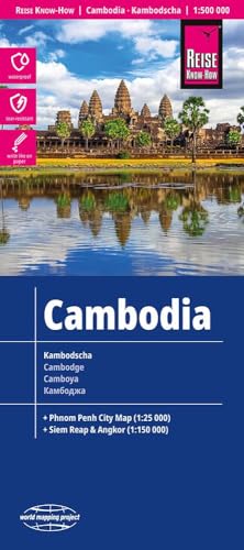 Reise Know-How Landkarte Kambodscha / Cambodia (1:500.000): Reiß- Und Wasserfest (World Mapping Project)