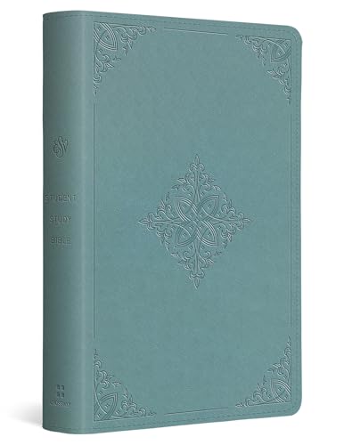 Holy Bible: English Standard Version, Trutone, Paris Sky, Fleur-De-Lis Design, Student Study Bible With Ribbon Marker