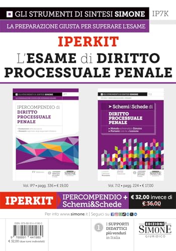 Iperkit L'Esame Di Diritto Processuale Penale - Ipercompendio Di Diritto Processuale Penale + Schemi&Schede Di Diritto Processuale Penale