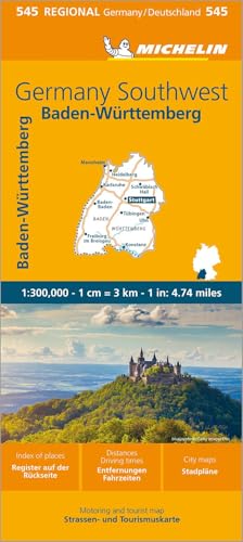 Germany Southwest 1:300.000: Southwest Map 545
