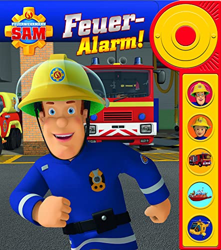 Feuerwehrmann Sam - Feuer-Alarm! - Soundbuch - Pappbilderbuch Mit Alarmknopf Und 5 Spannenden Geräuschen Für Kinder Ab 3 Jahren