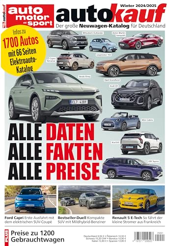 Autokauf 01/2025 Winter: Der Große Neuwagen-Katalog Für Deutschland