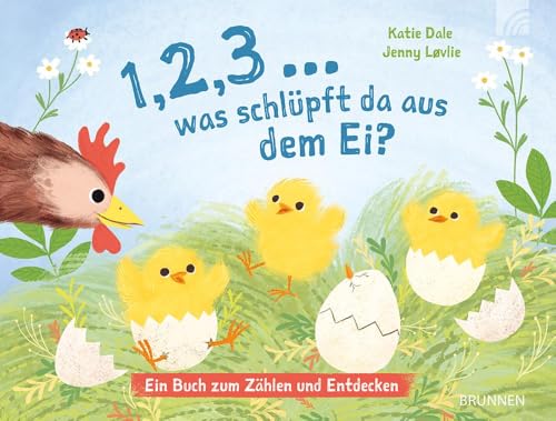 1, 2, 3 ... Was Schlüpft Da Aus Dem Ei?: Ein Pappbilderbuch Mit Klappen Für Kinder Ab 18 Monaten, Das Erstes Wissen Über Tiere Und Zahlen Vermittelt