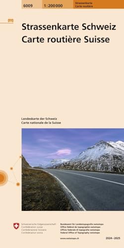 6009 Carta Stradale Svizzera 1:200 000 Carte Routière Suisse: Carte Routiere Suisse Carta Stradale Svizzera. Charta Stradale Svizra. Road Map Switzerl