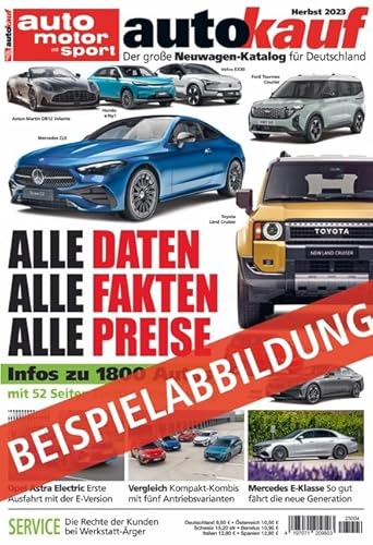 Autokauf 04/2024 Herbst: Der Große Neuwagen-Katalog Für Deutschland