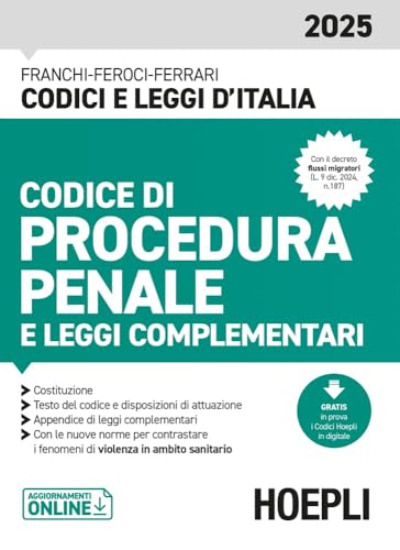 Codice Di Procedura Penale E Leggi Complementari 2025. Con Aggiornamenti Online