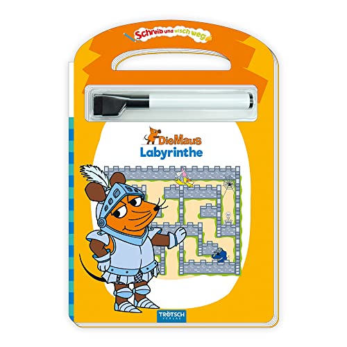 Trötsch Die Maus Schreib Und Wisch Weg Pappenbuch Labyrinthe: Übungsheft Lernheft Vorschule Grundschule