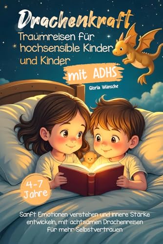 Drachenkraft: Traumreisen Für Hochsensible Kinder Und Kinder Mit Adhs – Sanft Emotionen Verstehen Und Innere Stärke Entwickeln, Mit Achtsamen Drachenr