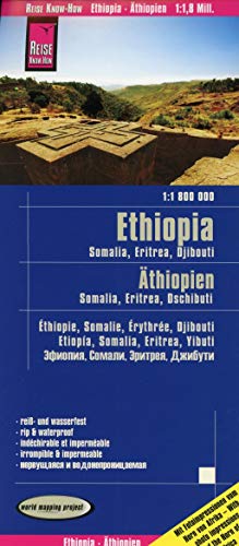 Reise Know-How Landkarte Äthiopien, Somalia, Eritrea, Dschibuti (1:1.800.000): World Mapping Project