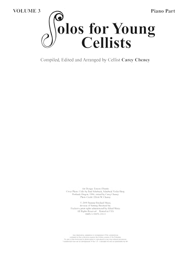 Solos For Young Cellists: Piano Part (3)
