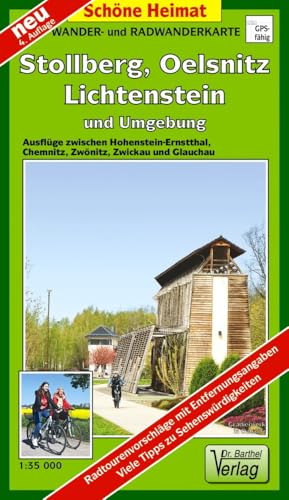 Stollberg, Oelsnitz, Lichtenstein Und Umgebung 1 : 35000: Wander-, Radwander- Und Reitkarte, Unterwegs Im Zwönitz- Und Würmschnitztal