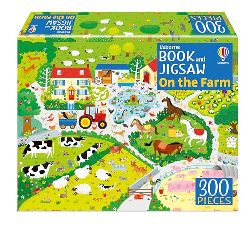 Usborne Book And Jigsaw On The Farm