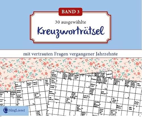 Kreuzworträtsel Für Senioren. Der Kreuzworträtsel-Block Für Senioren Mit Vertrauten Fragen Vergangener Jahrzehnte. Der Rätsel-Block Für Senioren Im ..