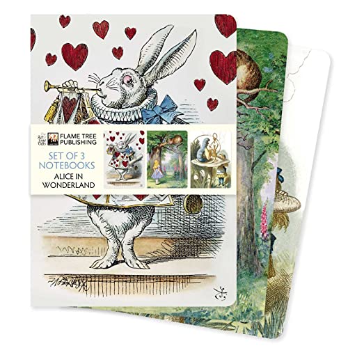 Alice In Wonderland Set Of Standard Notebooks