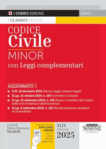 Codice Civile Minor Con Leggi Complementari